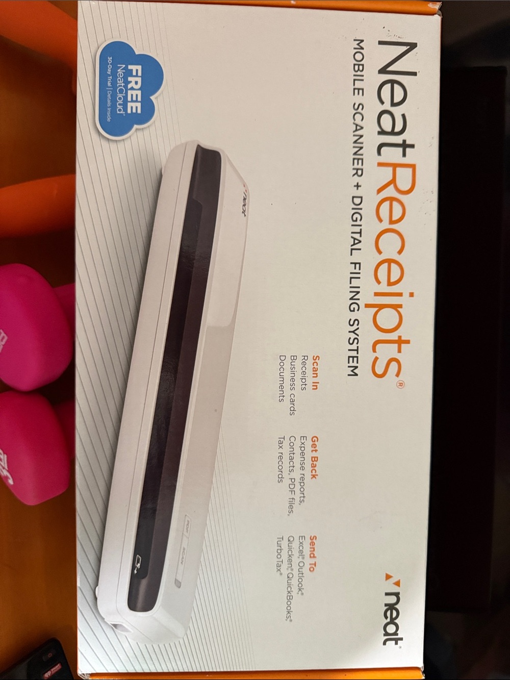 Near Receipts White Mobile Scanner -